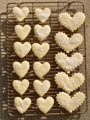 Heart shaped cookies